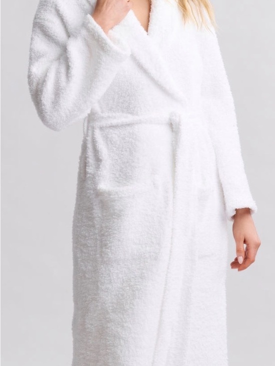 Barefoot Dreams Other - Barefoot Dreams White Plush Bathrobe - Cozy Terry Wrap